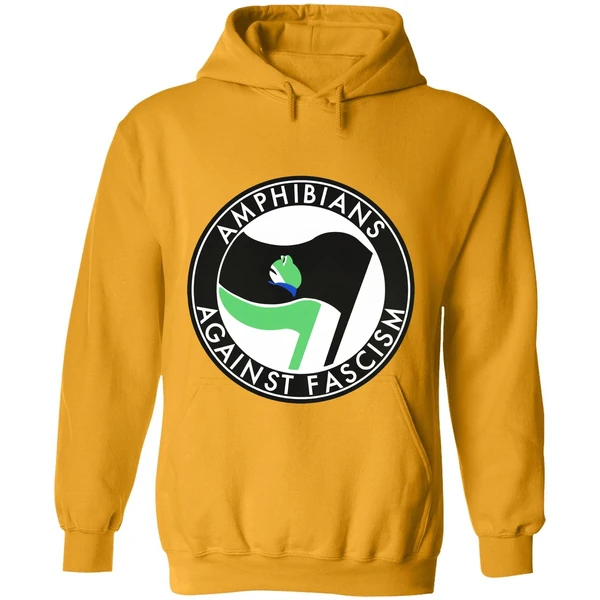 Portland Frogs Amphibians Against Fascism Antifa Hoodie