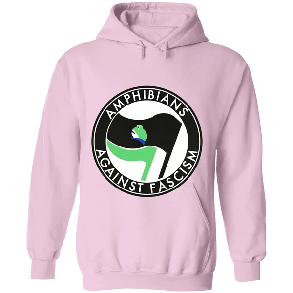 Portland Frogs Amphibians Against Fascism Antifa Hoodie - Image 5