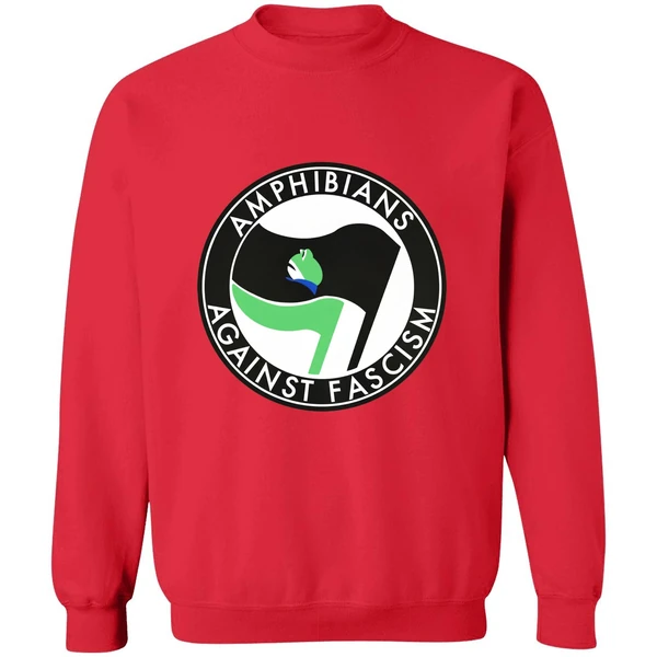 Portland Frogs Amphibians Against Fascism Antifa Sweatshirt