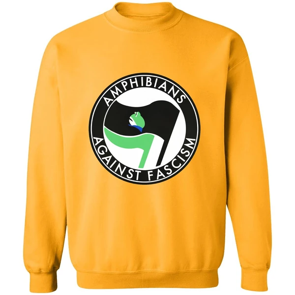 Portland Frogs Amphibians Against Fascism Antifa Sweatshirt - Image 2