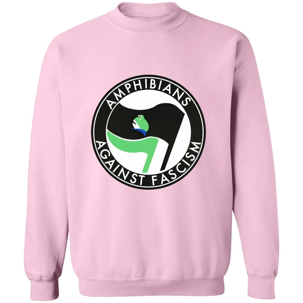 Portland Frogs Amphibians Against Fascism Antifa Sweatshirt - Image 5