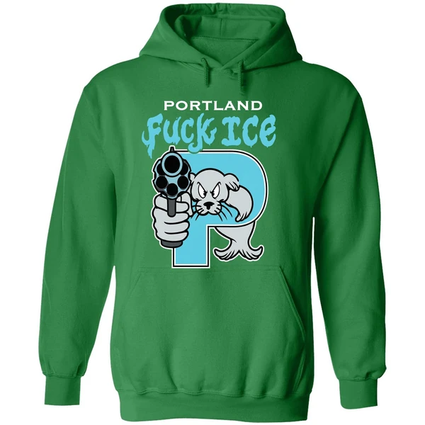 Portland Fuck Ice From Portland To Chicago Hoodie - Image 2