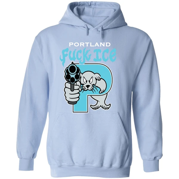 Portland Fuck Ice From Portland To Chicago Hoodie - Image 4