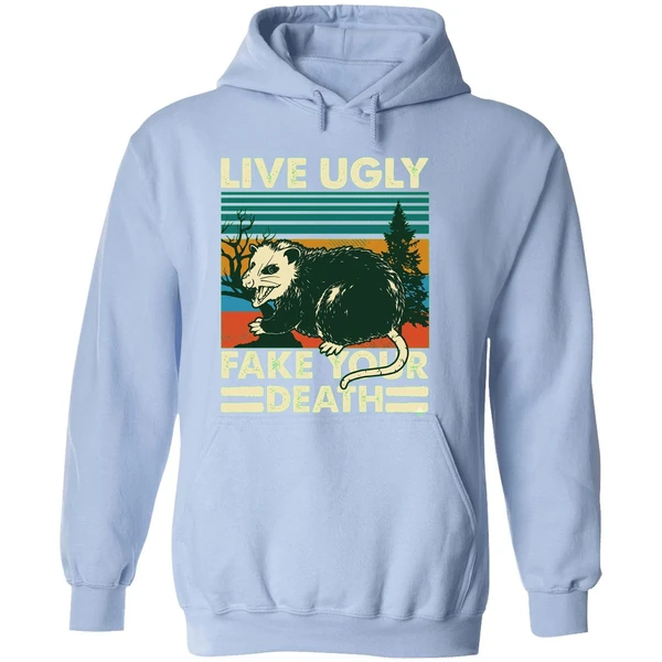 Possum Live Ugly Your Death Hoodie - Image 4