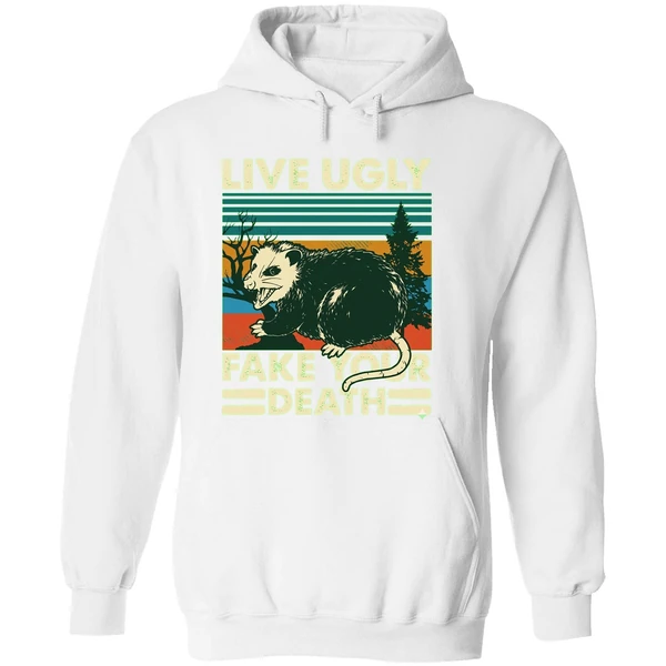 Possum Live Ugly Your Death Hoodie - Image 8