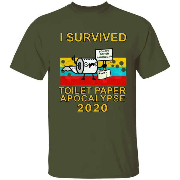 Pretty I Survived Toilet Paper Apocalypse 2020 Vintage Shirt - Image 3