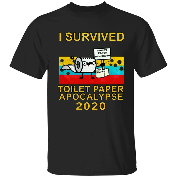 Pretty I Survived Toilet Paper Apocalypse 2020 Vintage Shirt - Image 9