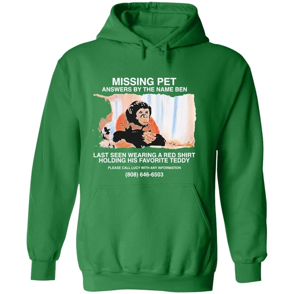 Primate Missing Pet Answers By The Name Ben Last Seen Wearing A Red Hoodie - Image 2