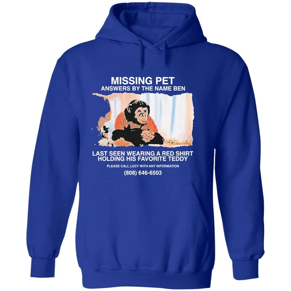 Primate Missing Pet Answers By The Name Ben Last Seen Wearing A Red Hoodie - Image 7
