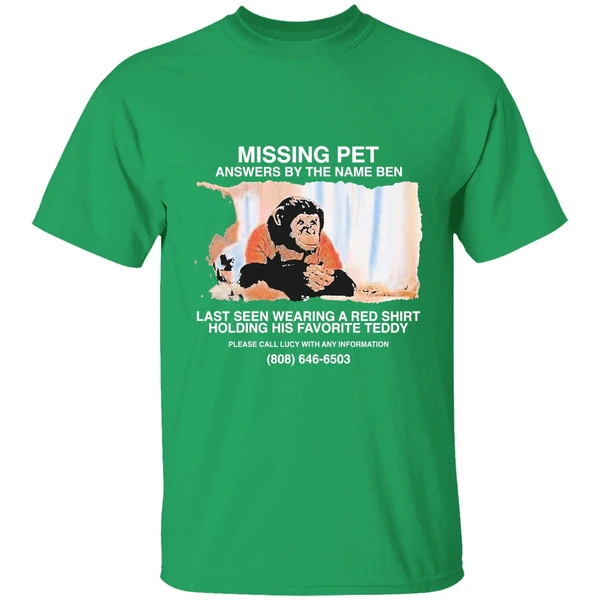 Primate Missing Pet Answers By The Name Ben Last Seen Wearing A Red Shirt - Image 2