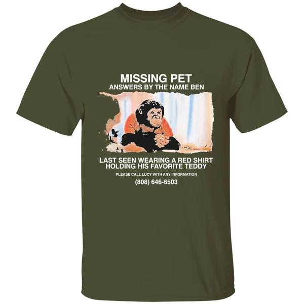 Primate Missing Pet Answers By The Name Ben Last Seen Wearing A Red Shirt - Image 4