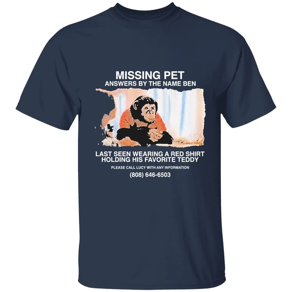 Primate Missing Pet Answers By The Name Ben Last Seen Wearing A Red Shirt - Image 5