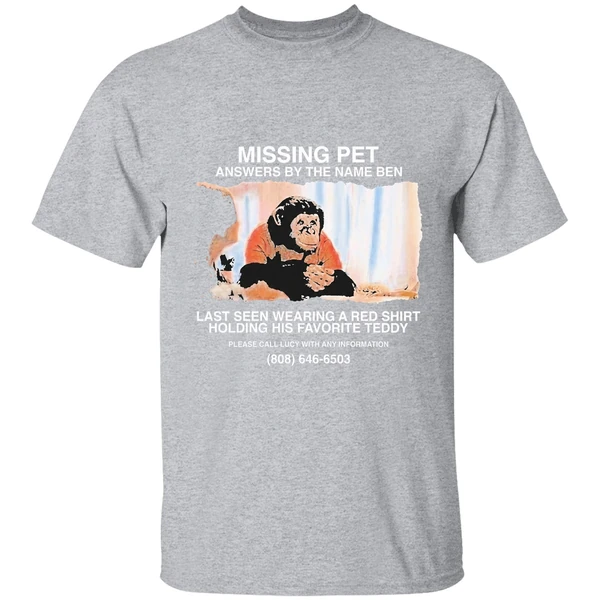 Primate Missing Pet Answers By The Name Ben Last Seen Wearing A Red Shirt - Image 9