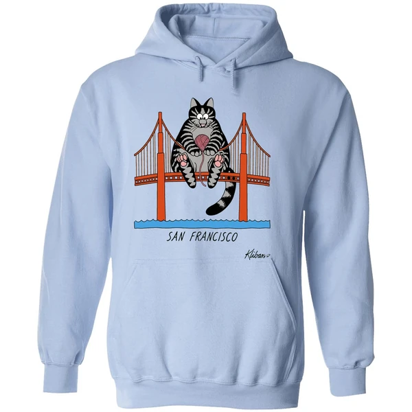 Project Hail Mary 2026 Ryan Gosling B Kliban Cat San Francisco Hoodie - Image 4