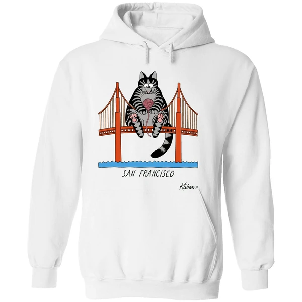 Project Hail Mary 2026 Ryan Gosling B Kliban Cat San Francisco Hoodie - Image 8