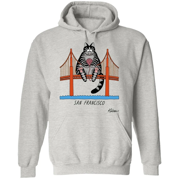 Project Hail Mary 2026 Ryan Gosling B Kliban Cat San Francisco Hoodie - Image 9