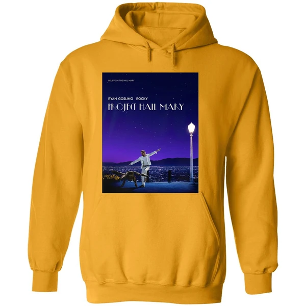 Project Hail Mary Inspired Poster La La Land Ryan Gosling Rocky Hoodie