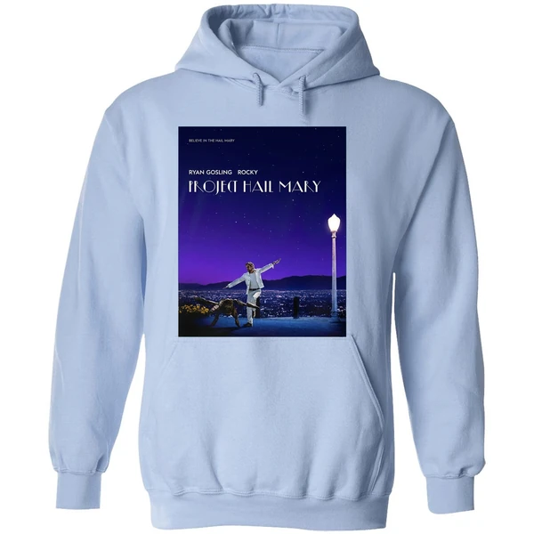 Project Hail Mary Inspired Poster La La Land Ryan Gosling Rocky Hoodie - Image 4
