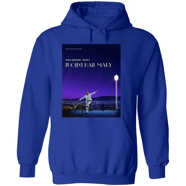 Project Hail Mary Inspired Poster La La Land Ryan Gosling Rocky Hoodie - Image 7