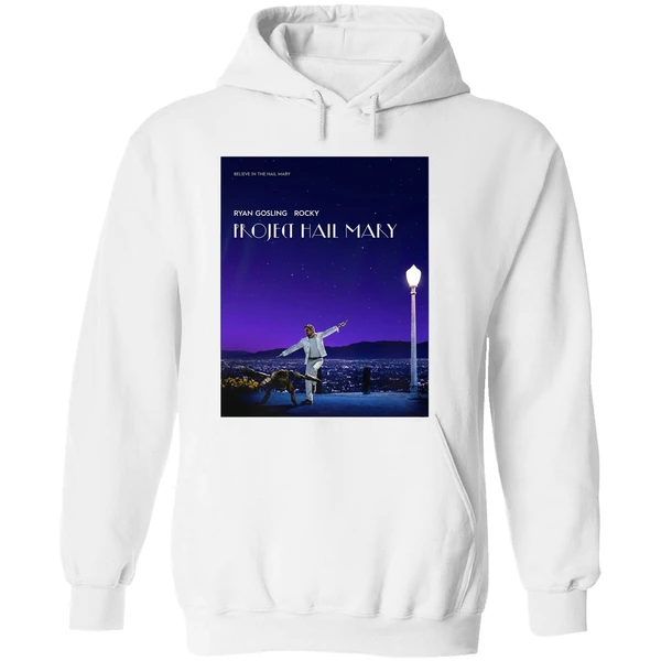 Project Hail Mary Inspired Poster La La Land Ryan Gosling Rocky Hoodie - Image 8