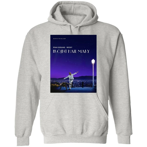 Project Hail Mary Inspired Poster La La Land Ryan Gosling Rocky Hoodie - Image 9