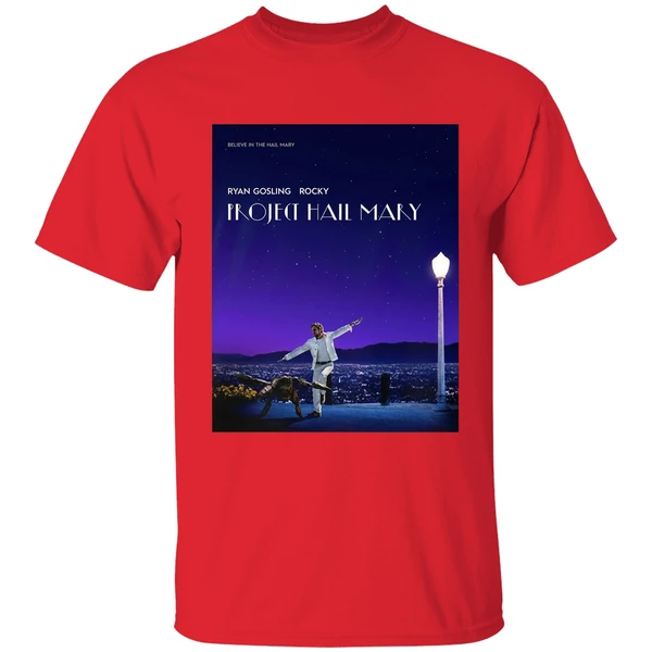 Project Hail Mary Inspired Poster La La Land Ryan Gosling Rocky Shirt - Image 4