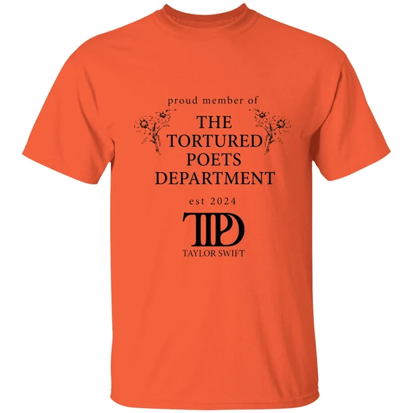 proud member of ttpd taylor swift shirt orange