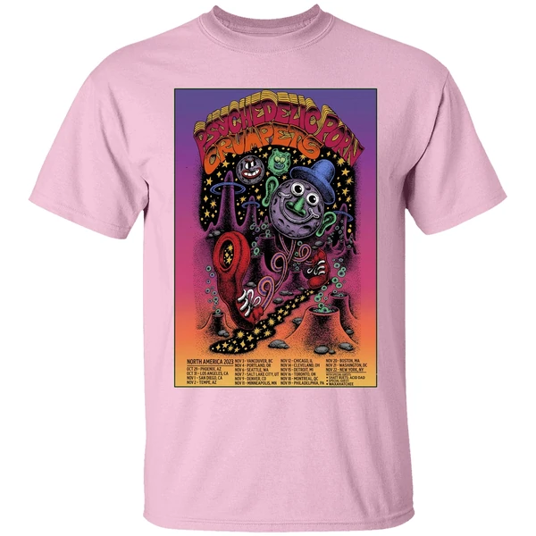 Psychedelic Porn Crumpets Tour 2025 Poster Shirt - Image 2