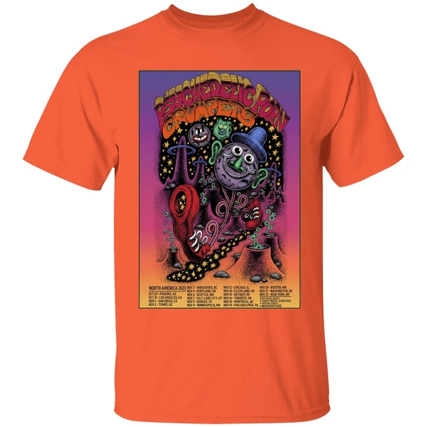 Psychedelic Porn Crumpets Tour 2025 Poster Shirt - Image 3