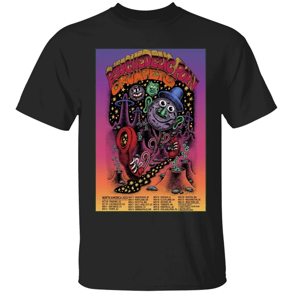Psychedelic Porn Crumpets Tour 2025 Poster Shirt - Image 7