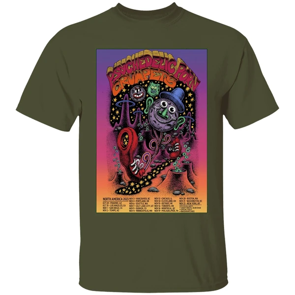Psychedelic Porn Crumpets Tour 2025 Poster Shirt - Image 9