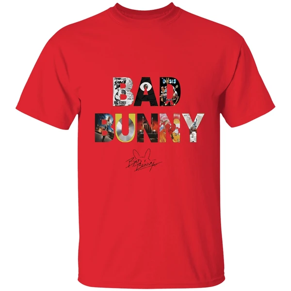 puerto rico art bad bunny super bowl shirt red