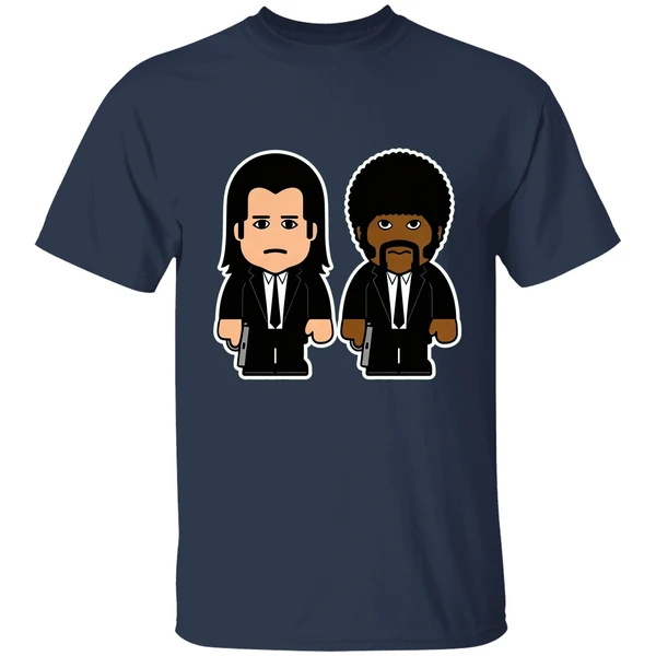 Pulp Fiction Vincent Vega Jules Winnfield Cartoon Shirt - Image 4