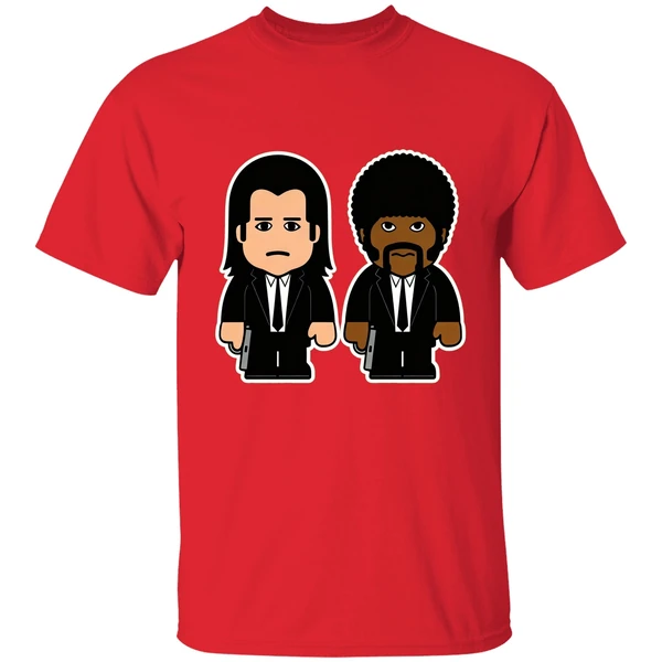 Pulp Fiction Vincent Vega Jules Winnfield Cartoon Shirt - Image 6