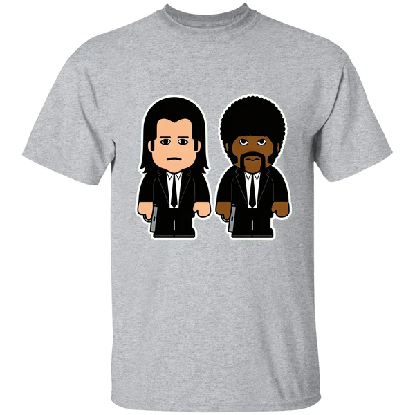 Pulp Fiction Vincent Vega Jules Winnfield Cartoon Shirt - Image 8