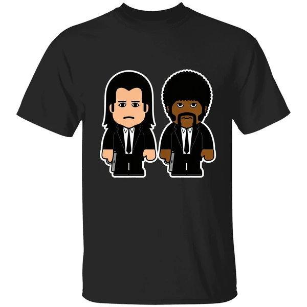 Pulp Fiction Vincent Vega Jules Winnfield Cartoon Shirt - Image 9