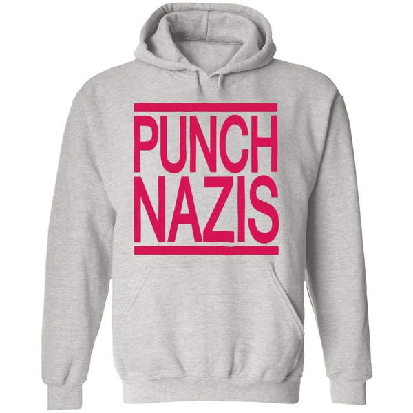 Punch Nazis Hoodie - Image 9