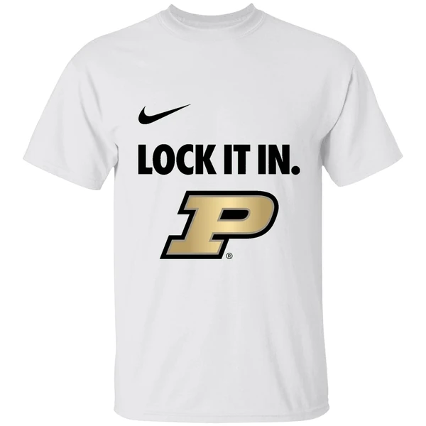 Purdue Boilermakers Lock It In Logo Shirt