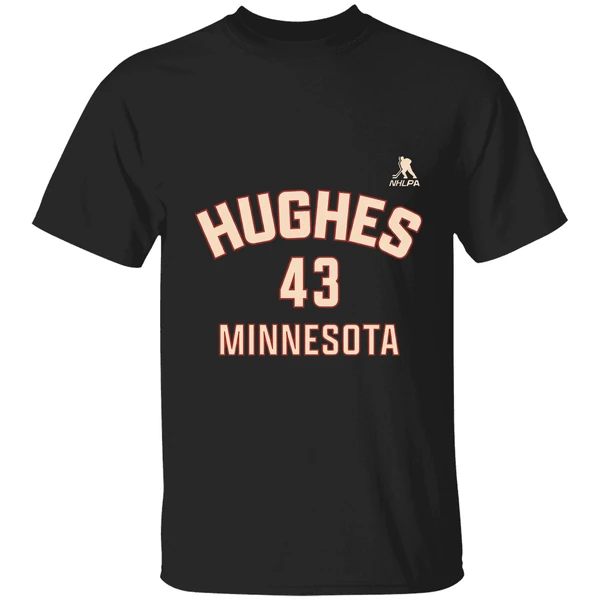Quinn Hughes 43 Player Minnesota Wild Hockey 2025 Nhl Shirt