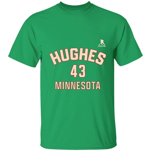 Quinn Hughes 43 Player Minnesota Wild Hockey 2025 Nhl Shirt - Image 2
