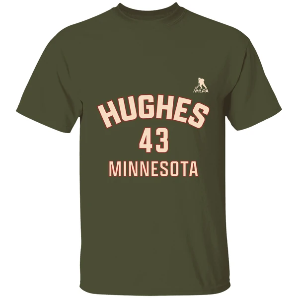 Quinn Hughes 43 Player Minnesota Wild Hockey 2025 Nhl Shirt - Image 4