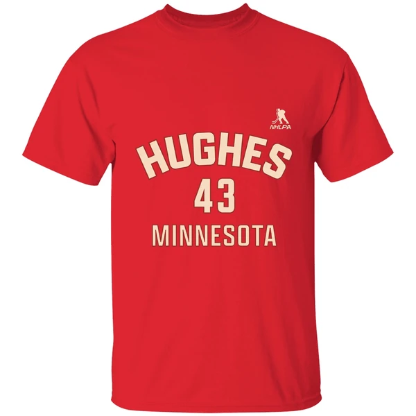 Quinn Hughes 43 Player Minnesota Wild Hockey 2025 Nhl Shirt - Image 7