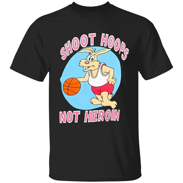 Rabbit Basketball Shoot Hoops Not Heroin Shirt