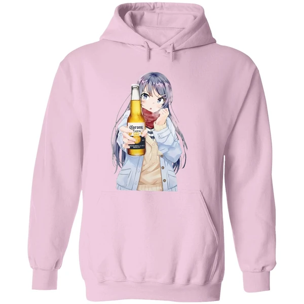 Rabbit Beer Mai Sakurajima Corona Extra Hoodie - Image 5