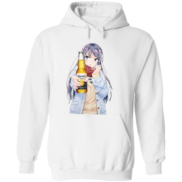 Rabbit Beer Mai Sakurajima Corona Extra Hoodie - Image 8