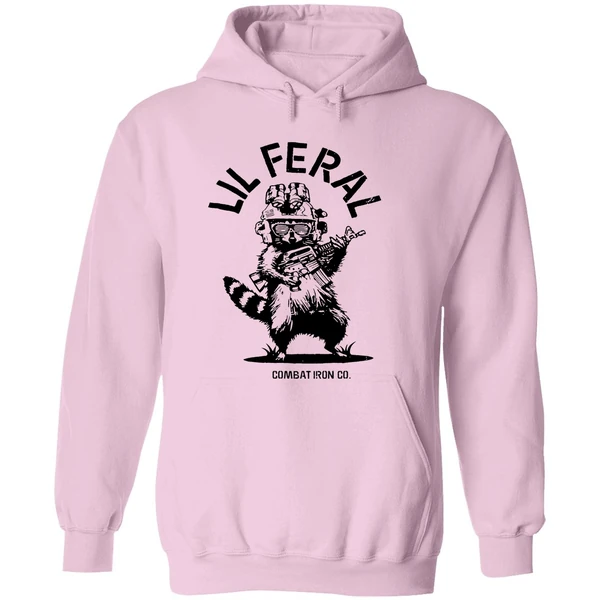 Raccoon Lil Feral Combat Iron Hoodie - Image 5