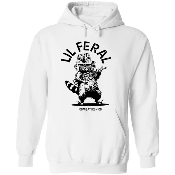 Raccoon Lil Feral Combat Iron Hoodie - Image 8