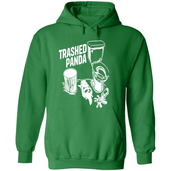 Racoon In Toilet Trashed Panda Drunk Hoodie - Image 2
