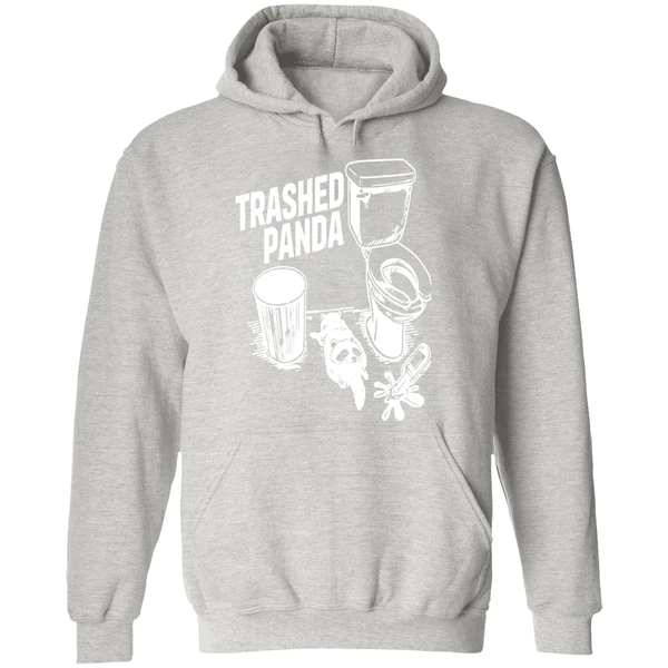 Racoon In Toilet Trashed Panda Drunk Hoodie - Image 9