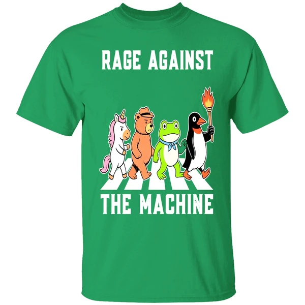 Rage Against The Machine Anti Ice Frog Unicorn Raccoon Bear Dinosaur Protest Shirt - Image 8